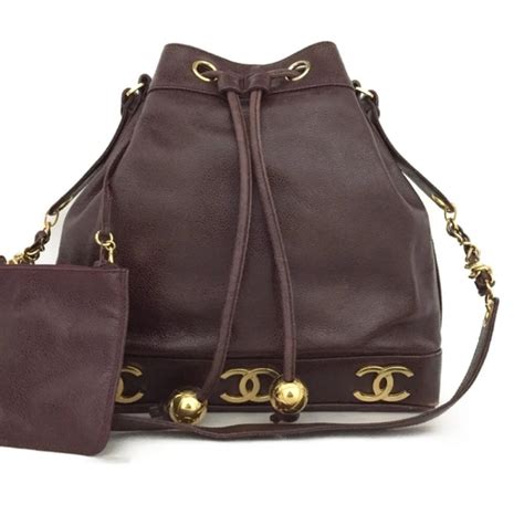 Chanel Triple Coco Caviar Skin Chain Bag Bordeaux 